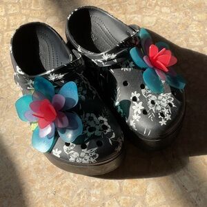 CROCS Crocband platform Black clogs